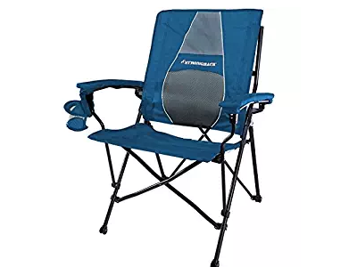 Folding Chair with Lumber Support from StrongBack